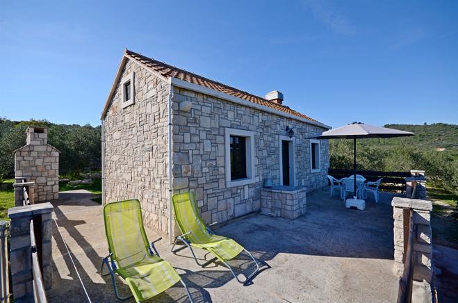 Außenansicht Ferienhaus in Lumbarda auf Korcula 