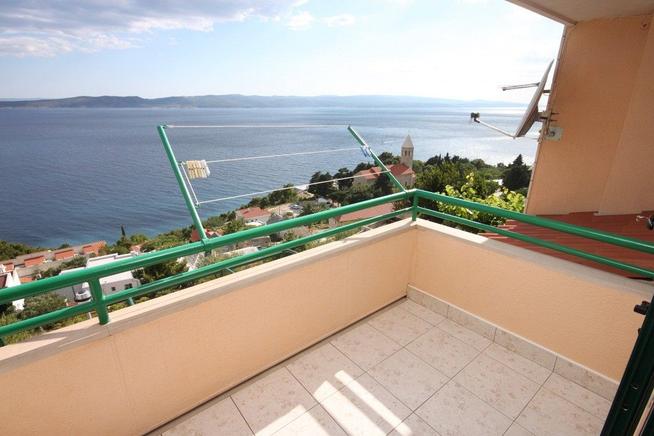 Balkon mit Blick aufs Meer 